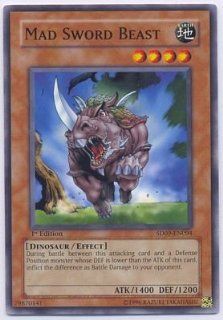 YuGiOh Dinosaur's Rage Structure Deck Mad Sword Beast SD09 EN004 Common [Toy] Toys & Games