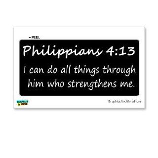 Philippians 4 13   Christian   Bible   Window Bumper Locker Sticker Automotive