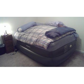 Smart Air Beds Queen Raised Pillowtop Air Bed with Remote Control, Gray Sports & Outdoors