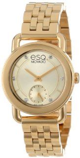 ESQ Movado Women's 07101417 Classica Ionic Gold Plated Steel Case and Bracelet Gold Dial� Diamond Accents Watch at  Women's Watch store.