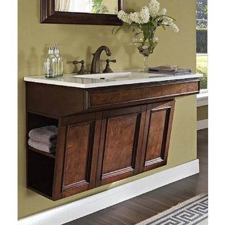 Fairmont Designs Newhaven 36 Inch Wall Mount ADA Vanity   Nutmeg   Tools Products  