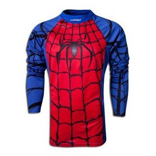 Rinat Widow Maker Spidey Soccer Goalie Jersey   Blue/Red YL  Clothing