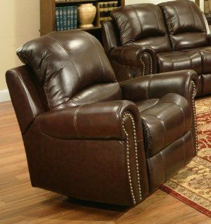 Abbyson Living Lexington Reclining Italian Leather Armchair   Reclining Chair