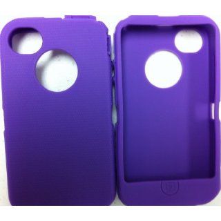Replacement Silicone Skin For iphone 4/4s Otterbox Defender case with Oval cutout by SportyGigabite   Purple Cell Phones & Accessories