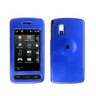 Hard Plastic Snap on Cover Fits LG CU920 CU915 VU Solid Dark Blue AT&T Cell Phones & Accessories