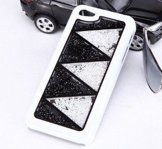 New Shiny Free Flowing Rhinestones Diamond Crystal Skin Cover Case for Apple iPhone 5 5G 5S By Scarecrow (12 diamonds +frame frame) Cell Phones & Accessories