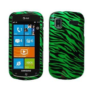 Green Black Zebra Snap on Design Case Hard Case Skin Cover Faceplate for Samsung Focus I917 + Free Cell Phone Bag Cell Phones & Accessories