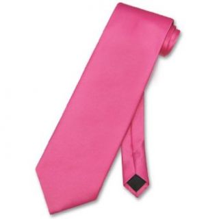 Vesuvio Napoli NeckTie Solid HOT PINK FUCHSIA Color Men's Neck Tie at  Men�s Clothing store