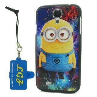 DD(TM) Style09 Cartoon Despicable Me 2 Minions Henchmen Hard Plastic Case Back Shell Protective Cover for Samsung Galaxy S4 SIV i9500 with 3 in 1 Anti dust Plug/LCD Cleaning Cloth/Cable Tie Cell Phones & Accessories