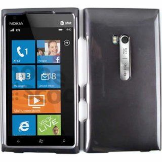 Nokia Lumia 920 Gray Glossy Case Accessory Snap on Protector Cell Phones & Accessories