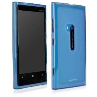 BoxWave Arctic Frost Nokia Lumia 920 Crystal Slip   Colorful Slim Fit Frosted TPU Gel Skin Case for Durable Anti Slip Protection   Nokia Lumia 920 Cases and Covers (Azure Blue) Cell Phones & Accessories