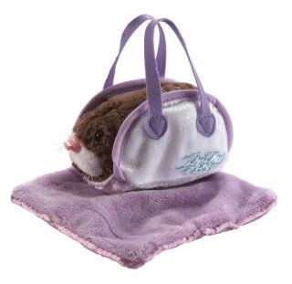 Zhu Zhu Pets Hamster Accessory Kit Hamster Carrier and Blanket   Purple Toys & Games