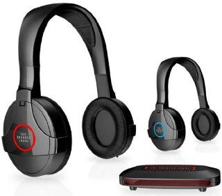 Sharper Image Wireless Headphones 2 Pack (SHP921 2)  Black Electronics