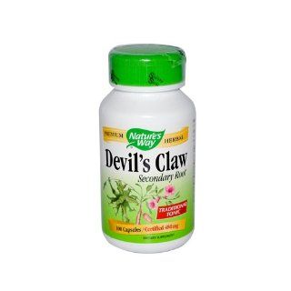 Natures Way 480 Mg Devils Claw Capsules   100 per pack Health & Personal Care