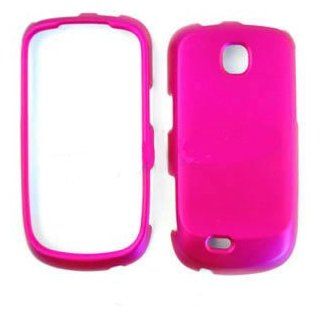 T Mobile Samsung Dart T499 Honey Hot Pink Leather Finish Hard Cover Case Snap On Cell Phones & Accessories