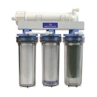 Captive Purity 75 GPD Deluxe RO/DI Filter System Clear Canisters  Aquarium Filters 