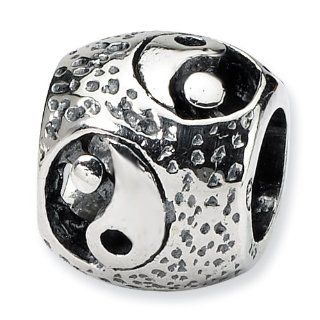 .925 Sterling Silver Yin Yang Bead Jewelry