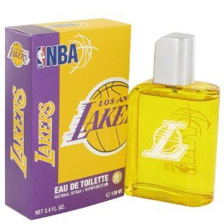 NBA Lakers by Air Val International Eau De Toilette Spray 3.4 oz  Beauty