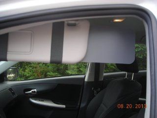 Gray Set of Visormates  Side Window Sun Visor Extenders Automotive