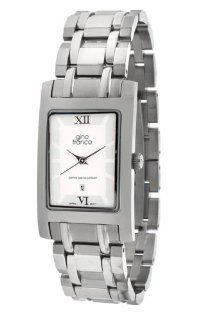 gino franco Men's 926WT Stainless Steel Bracelet Watch Watches