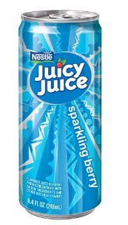 Nestle Juicy Juice, Sparkling Berry, 8.4 Ounce Cans (Pack of 24)  Fruit Juices  Grocery & Gourmet Food