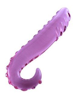 GlassToys 6" Pink Glass Dildo Resembles a Tentacle Health & Personal Care