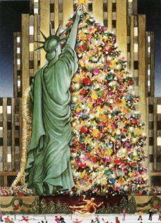 Lady Liberty   Liberty Tree Boxed Holiday Cards  Greeting Cards 