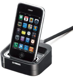 Yamaha Universal iPod & iPhone Dock Cradle for The Yamaha RX V365   RX V465   RX V565   RX V665 & RX V765 Digital Home Theater Receiver   Docking Station Works with All Apple iPod Touch, iPod Nano, iPod Click Wheel, iPod Classic, iPod Mini  / MP