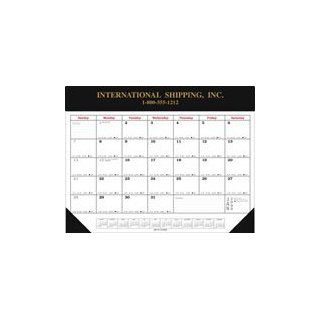 2014 Large Desk Pad Blotter Scheduling Calendar with Holder (1 unitPackage of 100 Calendars Printed with YOUR 3"x16" AD printed on each monthly sheet)  Office Desk Pad Calendars 