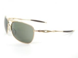 Oakley Crosshair 4060 01 Polished Gold/Dark Grey Sunglasses Sports & Outdoors