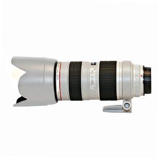 LensSkins White Carbon Fiber for Canon EF 70 200mm f/2.8L IS USM II (C70200X2WF)  Camera Lens Hoods  Camera & Photo