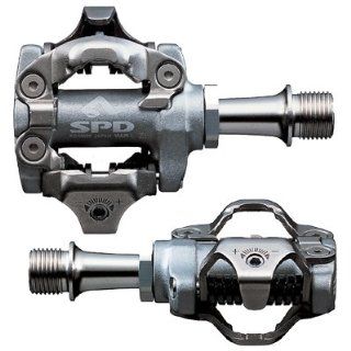 Shimano PD M959 SPD Pedal 9/16 w/SH 51 Cleat Silver/Platinum 127817  Bike Pedals  Sports & Outdoors