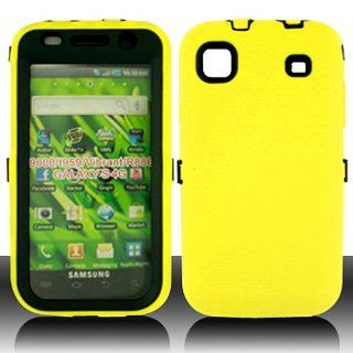 Yellow Hard Soft Gel Dual Layer Cover Case for Samsung Galaxy S Vibrant 4G SGH T959 SGH T959V Cell Phones & Accessories