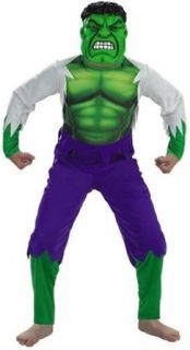 Kid's Deluxe Incredible Hulk Costume (Large 10 12) Clothing