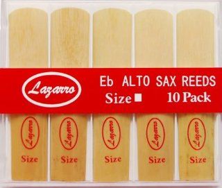 A 3.5   Alto Saxophone Sax Reeds Lazarro Strength 3 1/2 Size # 3.5, Box of 10 ~ ALL SIZES Available,CLICK on LISTING to SEE YOURS Musical Instruments
