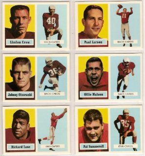 Chicago Cardinals 1957 Topps Archives Reprint Football Team Set (Ollie Matson) (Pat Summerall Rookie) (Dick Lane)  Sports Related Trading Cards  Sports & Outdoors
