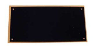 Blank   Large Black on Brass Engraving Plate 
