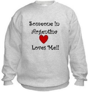 SOMEONE IN ARGENTINA LOVES ME   Country Series   Light Grey Sweatshirt Clothing