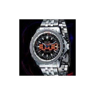 Weide LED Analog Digital JP Quartz Dual Time XL Band Men Sport Wrist Watch   Black Dial   BY KSSHOPPING  Vehicle Tv Tuners 