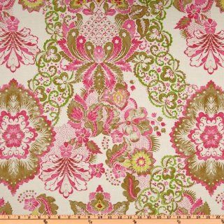 44'' Wide Victoria & Albert Garthwaite Collection Damask Pink Fabric By The Yard