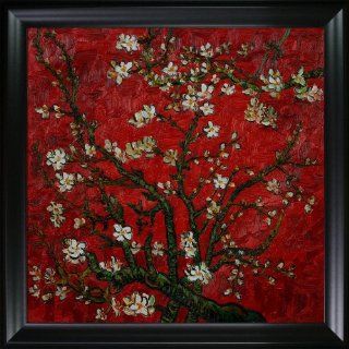 Branches of an Almond Tree in Blossom Canvas Art by Vincent Van Gogh Impressionism   35" X 31"   Wall Decor Stickers