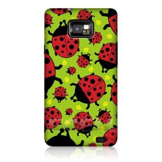 Head Case Designs Green Ladybug Bugged Life Hard Back Case for Samsung Galaxy S2 II I9100 Cell Phones & Accessories