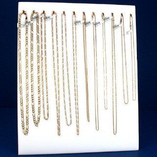 12 Hook White Chain Necklace Display Jewelry Easel New   Jewelry Towers