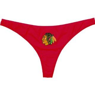 College Concepts Chicago Blackhawks Women's Thong  Sports Fan Underwear  Sports & Outdoors