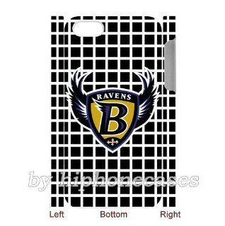 iPhone 4/4S 3D back Hardshell Baltimore Ravens background by hiphonecases Cell Phones & Accessories