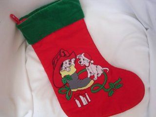 101 Dalmatians Christmas Stocking 16" Red Collectible Home Decor  Other Products  
