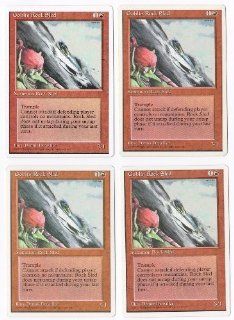 Goblin Rock Sled Playset of 4 (Magic the Gathering  Fourth Edition Common) Toys & Games