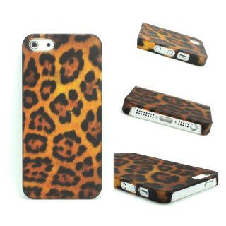 HuaYang Hard Leopard Print Bumper Skin Case Cover Protector Shell for iPhone 5 5G Cell Phones & Accessories