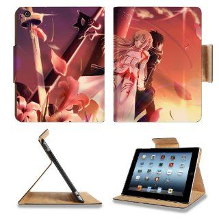 Sword Art Online Kirito Asuna Apple Ipad 4 Flip Case Stand Anime Game Manga Comic ACG Smart Magnetic Cover Open Ports Customized Made to Order Support Ready Premium Deluxe Pu Leather 9 7/8 Inch (250mm) X 7 7/8 Inch (200mm) X 5/8 Inch (17mm) Woocoo Ipad Pro