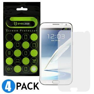 Evecase Screen Protector Variety Pack with 2x Clear and 2x Anti Glare Matte Film for Samsung Galaxy Note 2 / Note II / N7100   4 Pack Cell Phones & Accessories